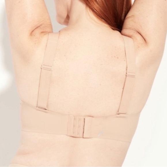 Knix Padded V-Neck Bra Wide Strap - Nude - Picture 2 of 7